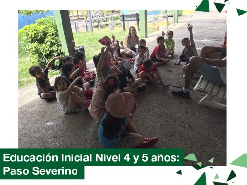 2018: educación Inicial nivel 4 y 5 años de campamento en Paso Severino