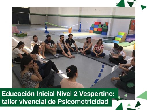 2018: Educación inicial nivel 2 años vespertino en taller de psicomotricidad