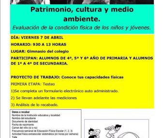 Proyecto – Patrimonio Cultura y Medio Ambiente