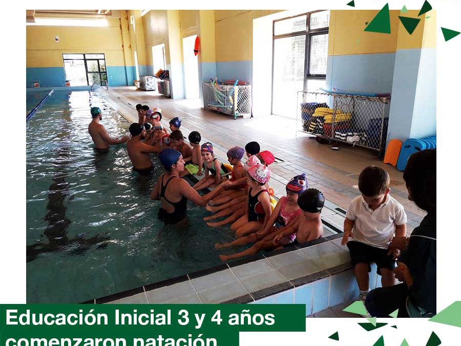 2018: Educacion Inicial 3 y 4 años comenzó natación