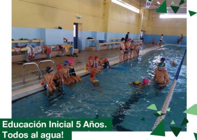 2018. Educación Inicial 5 años a la piscina