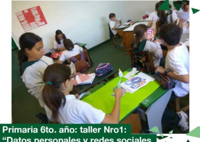 2018: Primaria 6to. año taller nro. 1