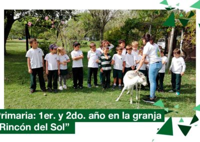 2018: 1er. y 2do. año Primaria en la Granja «Rincón del Sol»