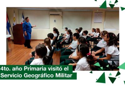 2018: 4to. año de Primaria visitó el Servicio Geográfico Militar