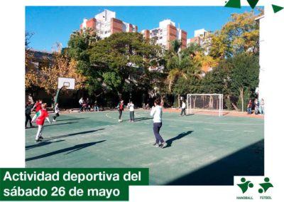 2018: Actividad deportiva del sábado 26 de mayo