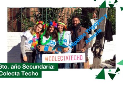 2018: 6to. año de Secundaria participó en la Colecta Techo