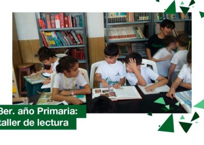 2018: 3ro. de Primaria comenzó un Proyecto de Lectura