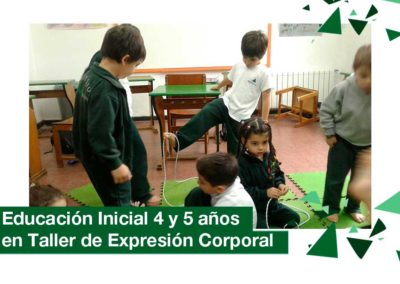 2018: Educación Inicial 4 y 5 años en Taller de Expresión Corporal