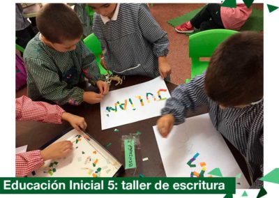 2018: Educación Inicial 5 años, taller de escritura