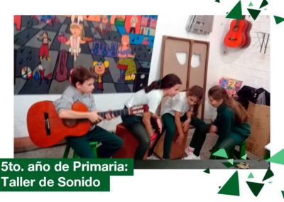 2018: 5to año de Primaria en el Taller de Sonido