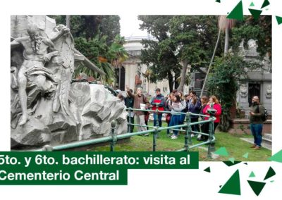 2018: 5to. y 6to. Bachillerato visita al Cementerio Central