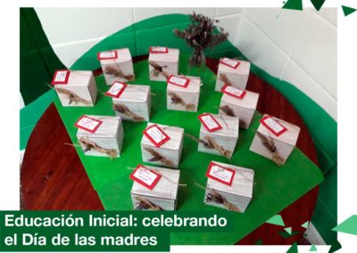 2018: Educación Inicial celebrando el «Día de la madre»