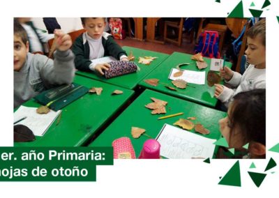 2018: 1er. año de Primaria trabajó con hojas de otoño