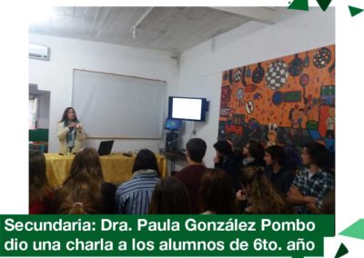 2018: Visita de la Dra. Paula González Pombo