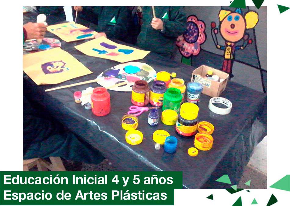 2018: Educación Inicial 4 y 5 años en el  Espacio de Artes Plásticas