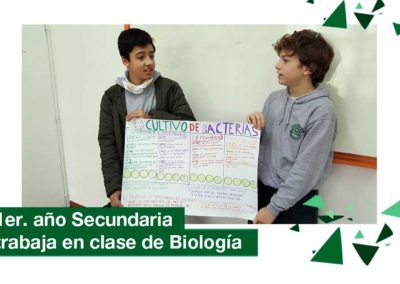 2018: 1er. año Secundaria en clase de Biología