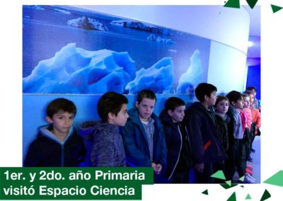 2018: 1ro. y 2do. año Primaria visitan Espacio Ciencia