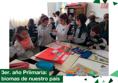 2018: 3er. año Primaria, reconociendo los biomas de nuestro país