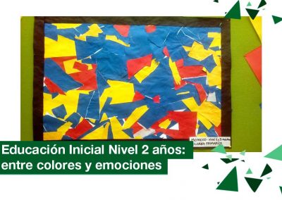 2018: educación Inicial Nivel 2 y 3 años, entre colores y emociones