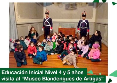 2018: Educación Inicial Nivel 4 y 5 años visitó el Museo Blandengues de Artigas