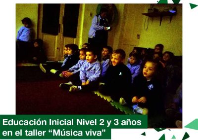 2018: Educación Inicial 2 y 3 años en el Taller «Música Viva