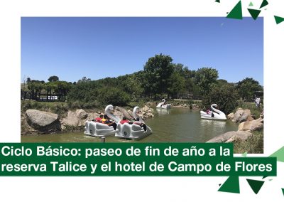 2018: paseo de fin de año de Ciclo Básico