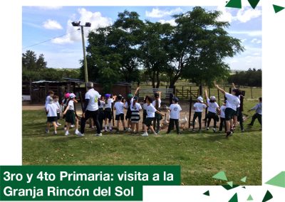 2018: visita a la Granja Rincón del Sol (3ro y 4to Primaria)