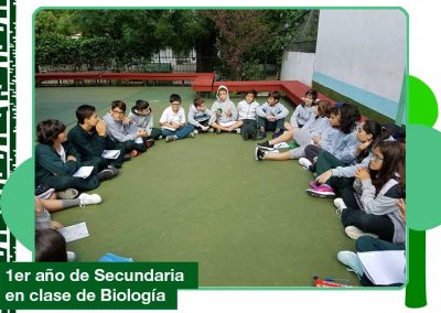 2019: 1er año Secundaria en clase de Biología