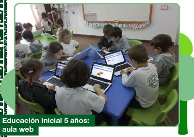 2019: Educación Inicial 5 años en la clase de aula web