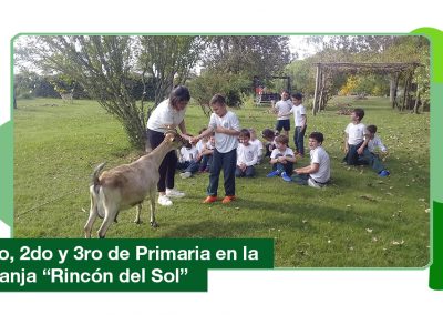 2019: 1ro, 2do y 3ro de Primaria en la granja «Rincón del Sol»