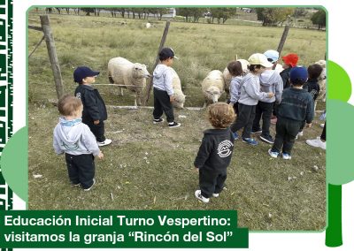 2019: Educación Inicial (Vespertino) visitó la granja «Rincón del Sol»