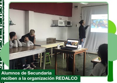 2019: alumnos de Secundaria recibieron a la organización REDALCO