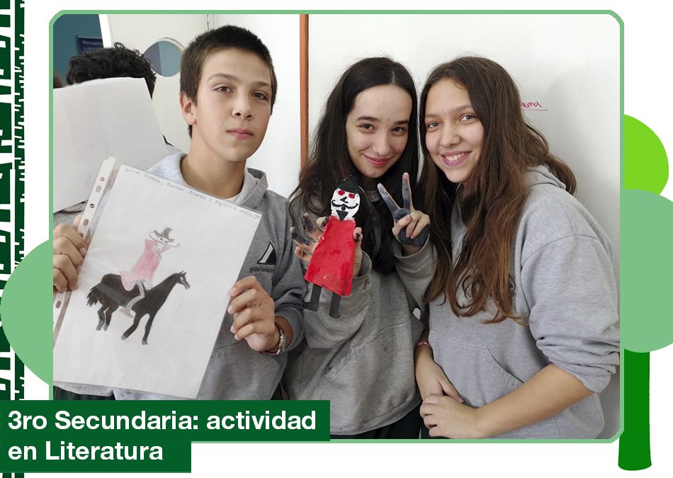 2019: actividad de literatura de 3ro de Secundaria.