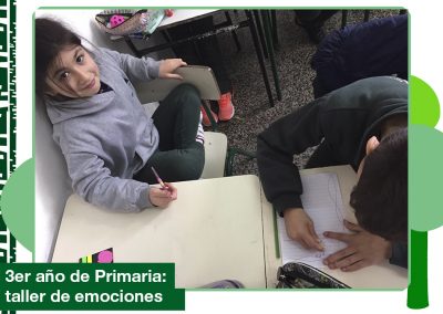 3er año de Primaria en el taller de emociones.