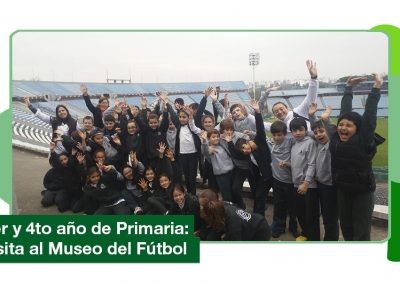 2019: 3er y 4to año de Primaria visitaron el Museo del fútbol