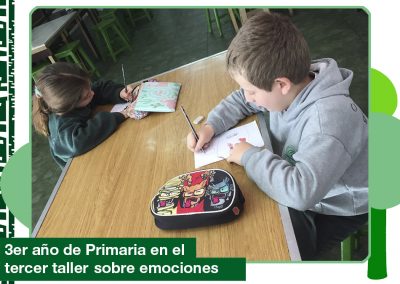 2019: 3er año de Primaria en el tercer taller sobre emociones