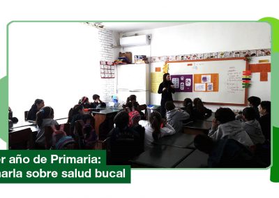 2019: 1er año Primaria, charla sobre salud bucal.