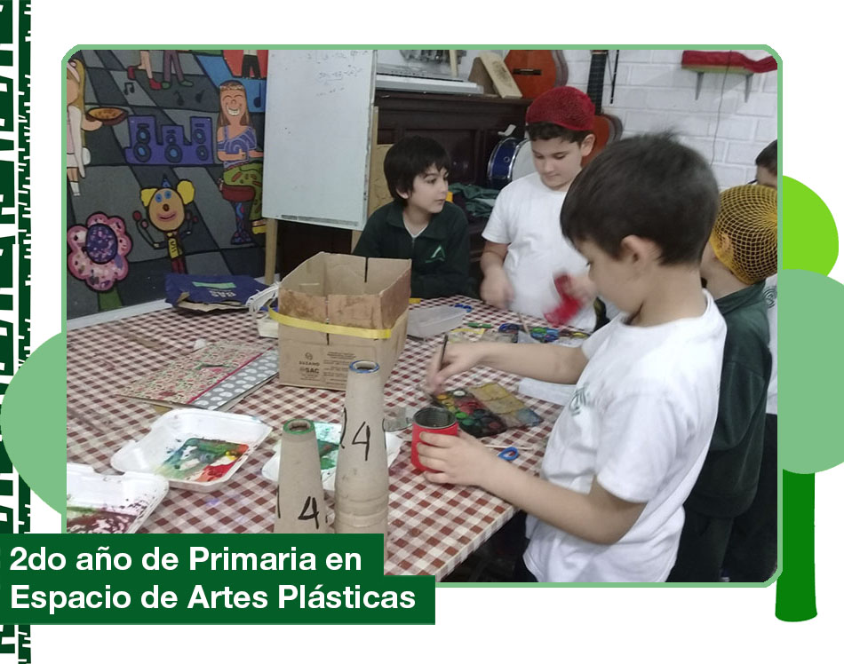 2019: 2do año de Primaria en el Espacio de Artes Plásticas.