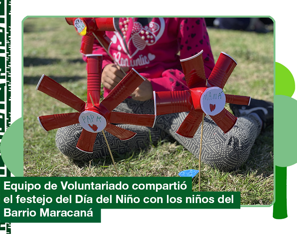 Equipo de Voluntariado: Día del Niño en el Barrio Maracaná con la Fundación Brazos Abiertos.
