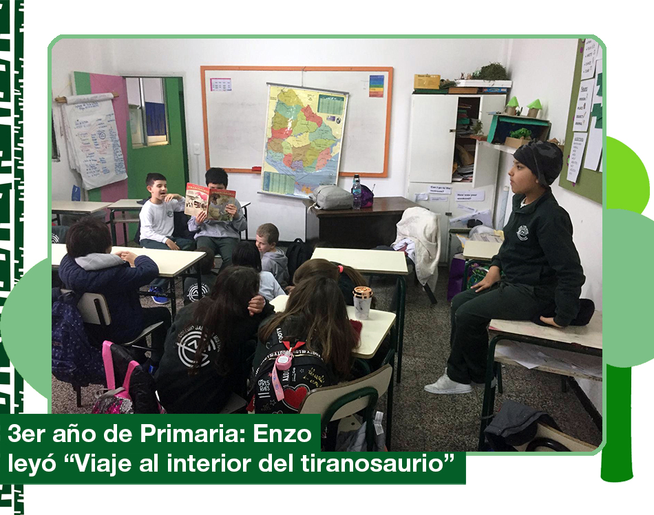 2019: Enzo lee «Viaje al interior del tiranosaurio»