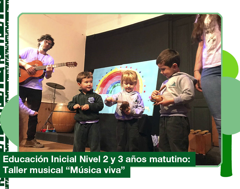 2019: Taller «Música viva» Educación Inicial 2 y 3 años turno matutino.