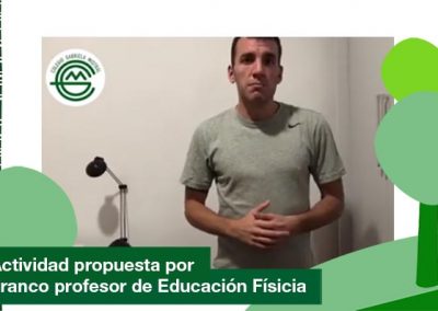 2020: Actividad propuesta por Franco el profesor de Educación Física