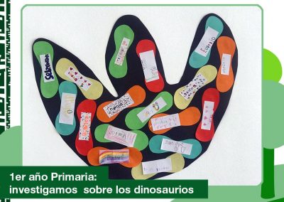 2020: 1er año de Primaria investigó sobre los dinosaurios.