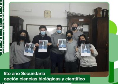 2020: 5to año de Secundaria -opción ciencias biológicas y científico.