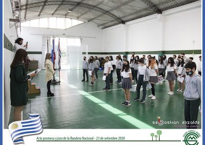 Acto promesa y juramento de la Bandera Nacional.