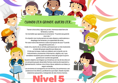 2020: Nivel 5 años «Cuando sea grande quiero ser…»