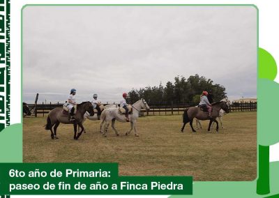 2020: viaje de fin de año de Primaria en Finca Piedra