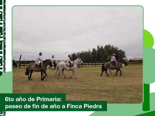 2020: viaje de fin de año de Primaria en Finca Piedra