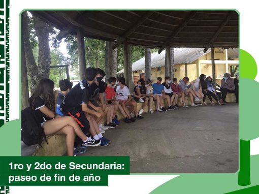 2020: paseo de fin de año de 1ro y 2do de Secundaria