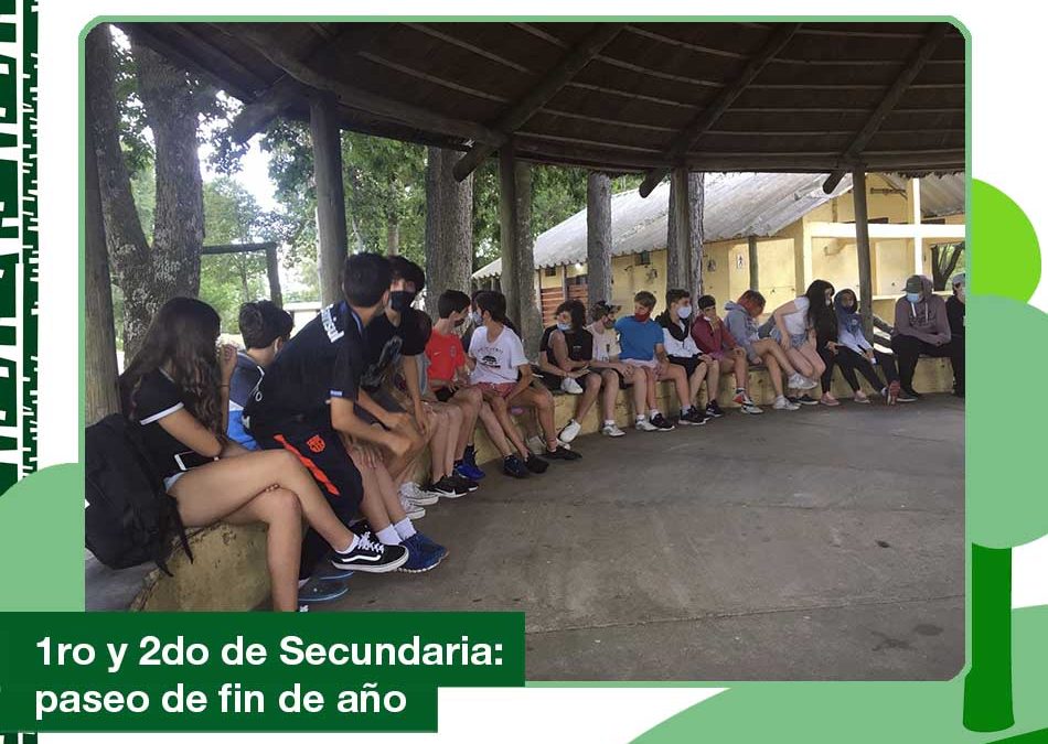 2020: paseo de fin de año de 1ro y 2do de Secundaria